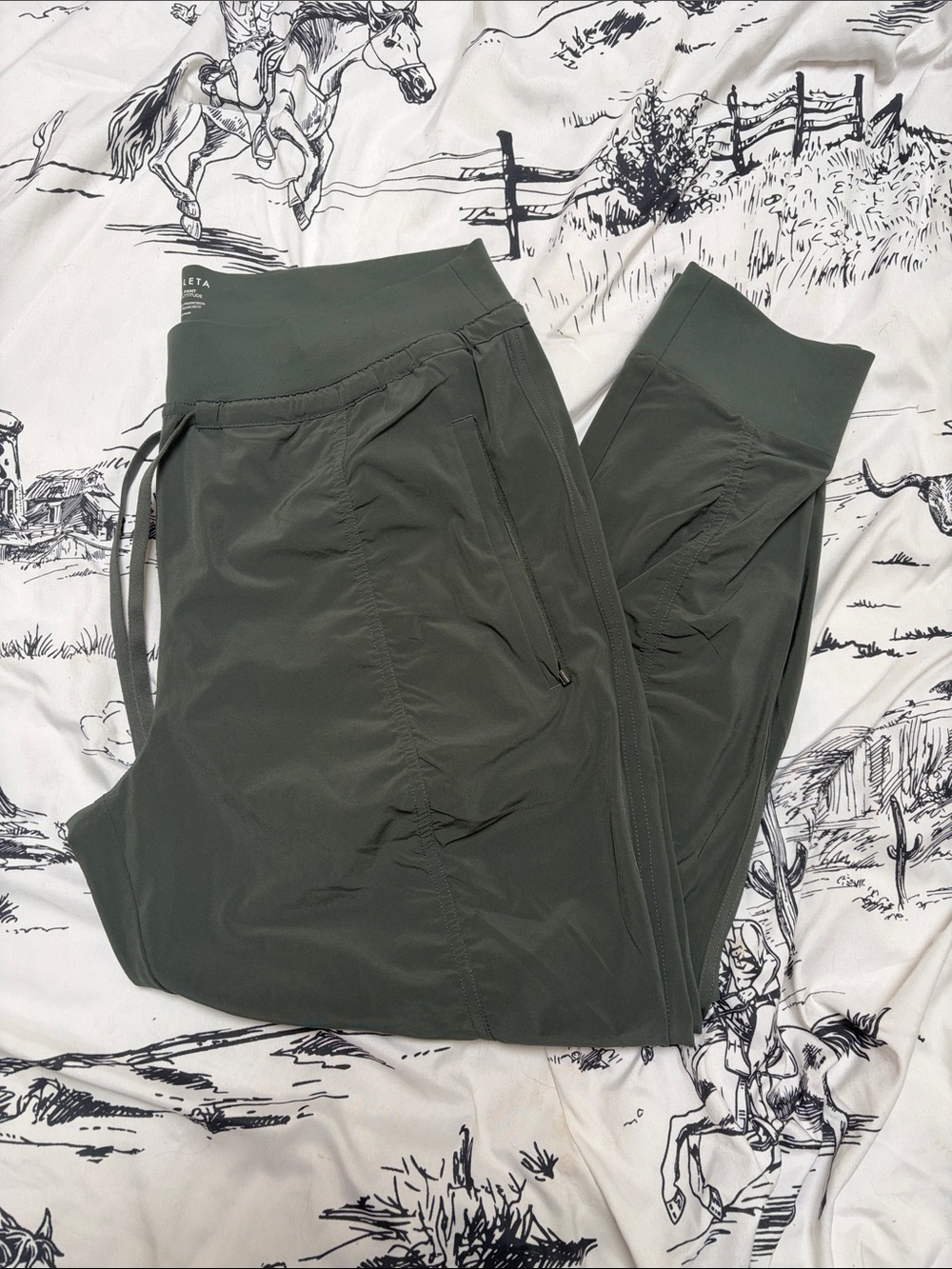 Athleta Altitude Pant sz 14P Green Pine